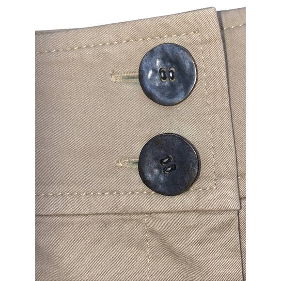 St John Women’s 12 Khaki Wide Leg Pants Cuffed High Rise - Picture 2 of 7